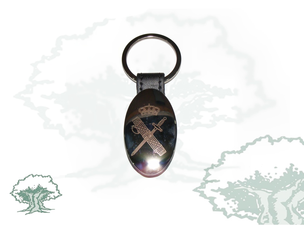 Llavero Guardia Civil ovalado vertical