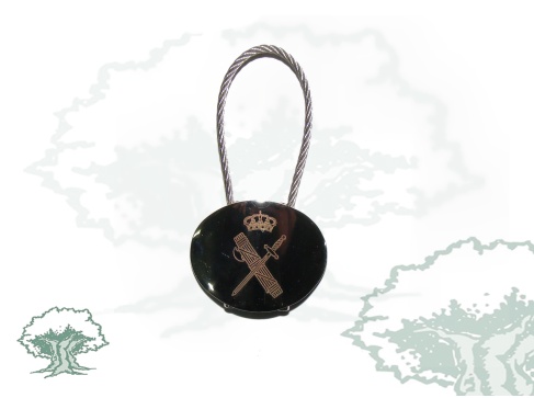 Llavero Guardia Civil ovalado metálico