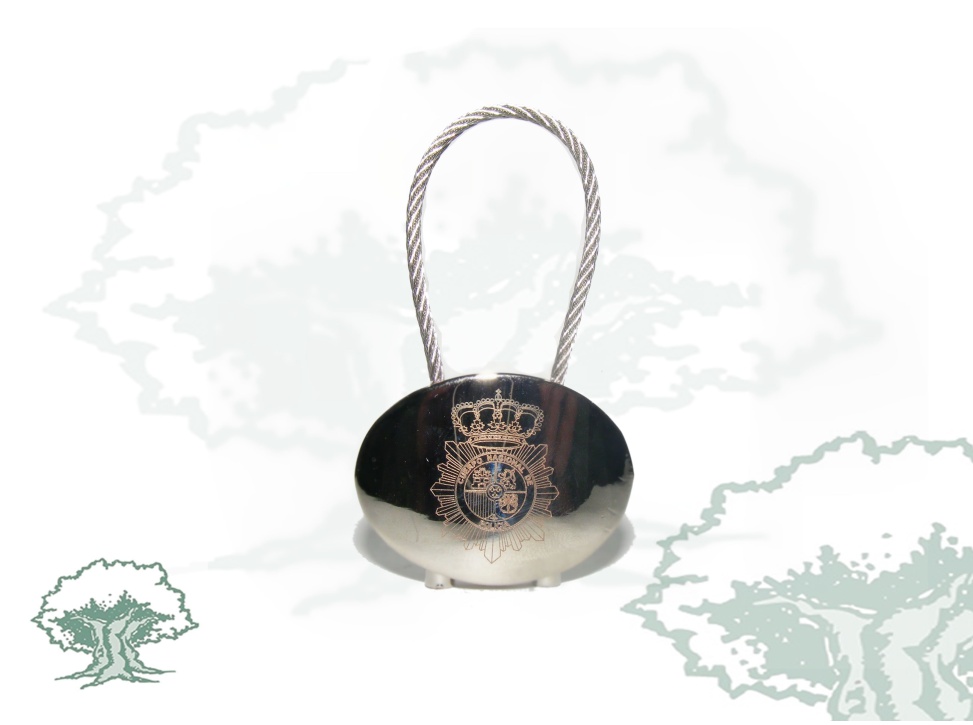 Llavero Policía Nacional ovalado horizontal