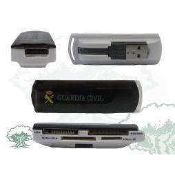 Lector multitarjetas USB 2.0 Guardia Civil