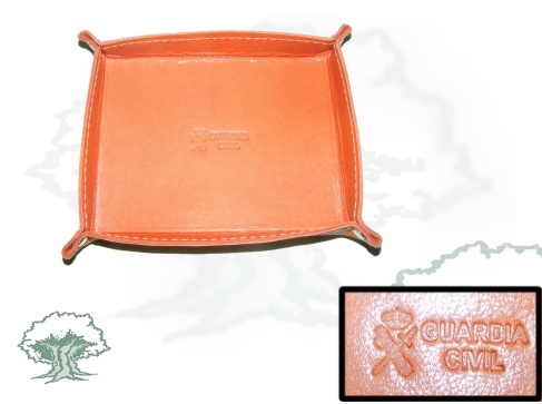 Vacia bolsillos Guardia Civil de cuero