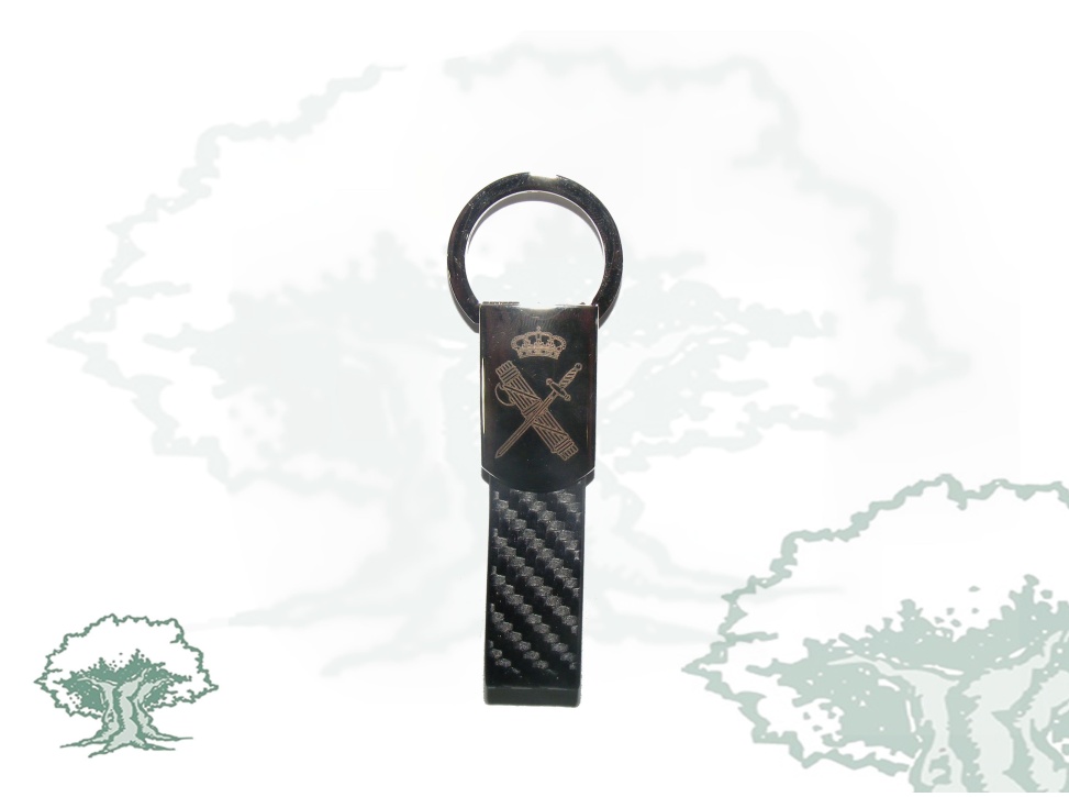 Llavero Guardia Civil fibra de carbono