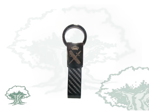 Llavero Guardia Civil fibra de carbono