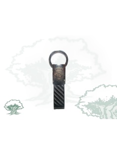 Llavero Policía Nacional fibra de carbono