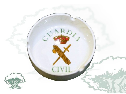 Cenicero Guardia Civil de cerámica