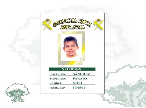 Carnet Guardia Civil infantil