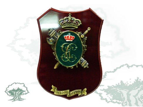 Metopa Guardia Civil con emblema antiguo