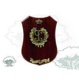 Metopa Guardia Civil con emblema antiguo y laurel