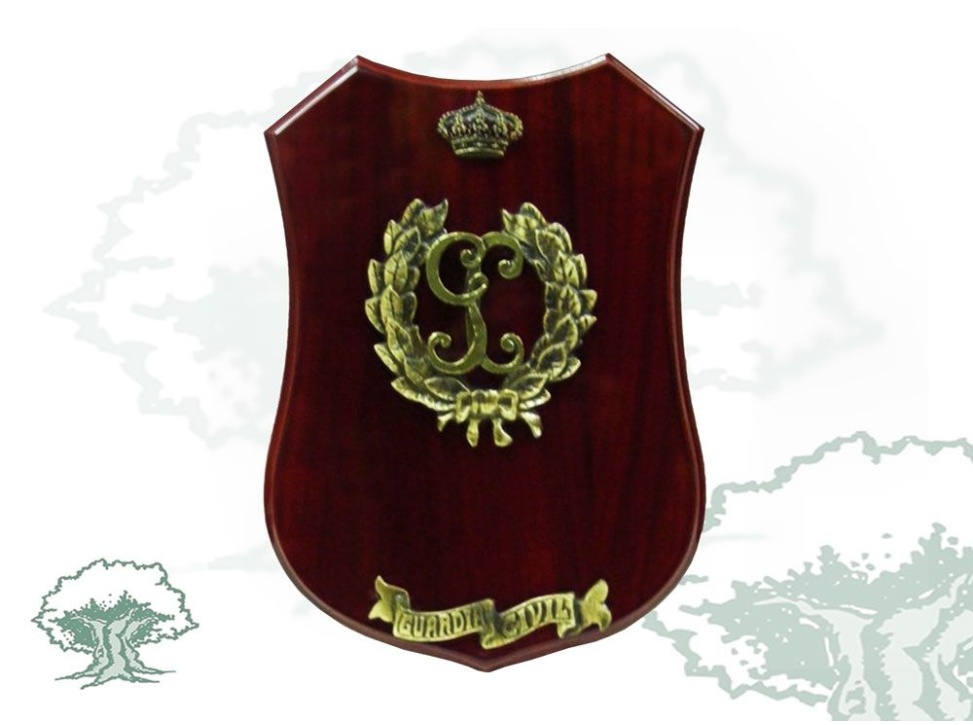 Metopa Guardia Civil emblema antiguo y laurel
