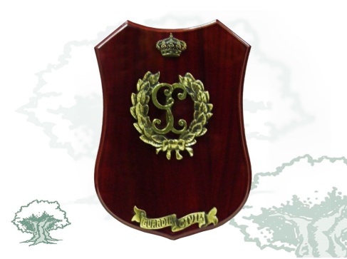 Metopa Guardia Civil con emblema antiguo y laurel