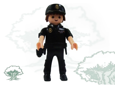 Muñeco articulado Policía Nacional