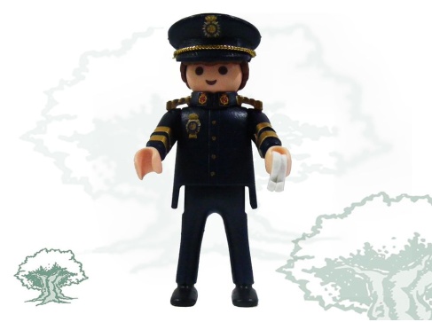 Muñeco articulado Oficial de la Policía Nacional de Gran Gala