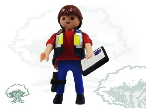 Muñeco articulado Policía Nacional de paisano