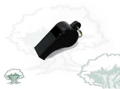 Silbato de plástico