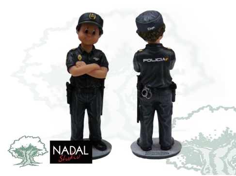 Figura Policía Nacional hombre de porcelana
