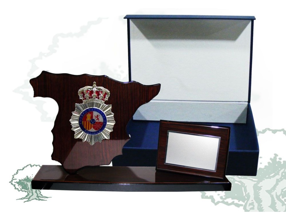 Metopa de escritorio Policía Nacional minimetopa