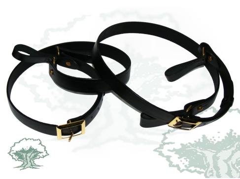 Par de trinchas de piel