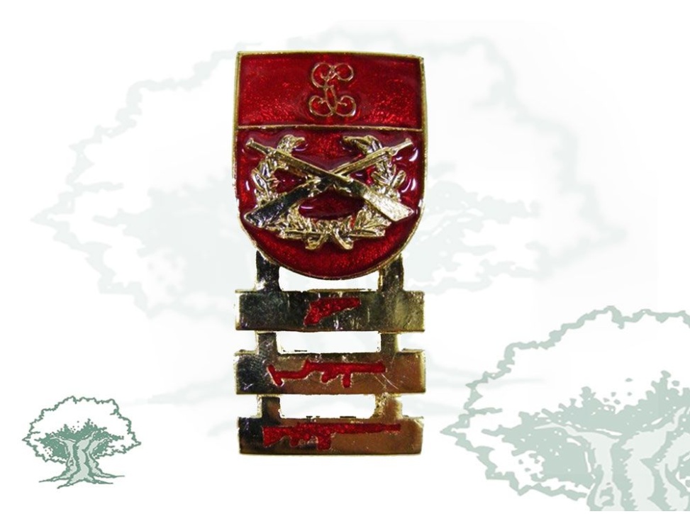 Distintivo Tirador Selecto Permanente Guardia Civil con barras