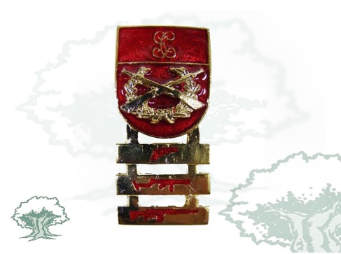 Distintivo Tirador Selecto Permanente Guardia Civil con barras