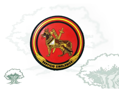 Parche Servicio Cinológico de la Guardia Civil rojo