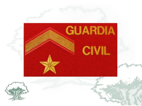 Galleta Subteniente de la Guardia Civil de fieltro