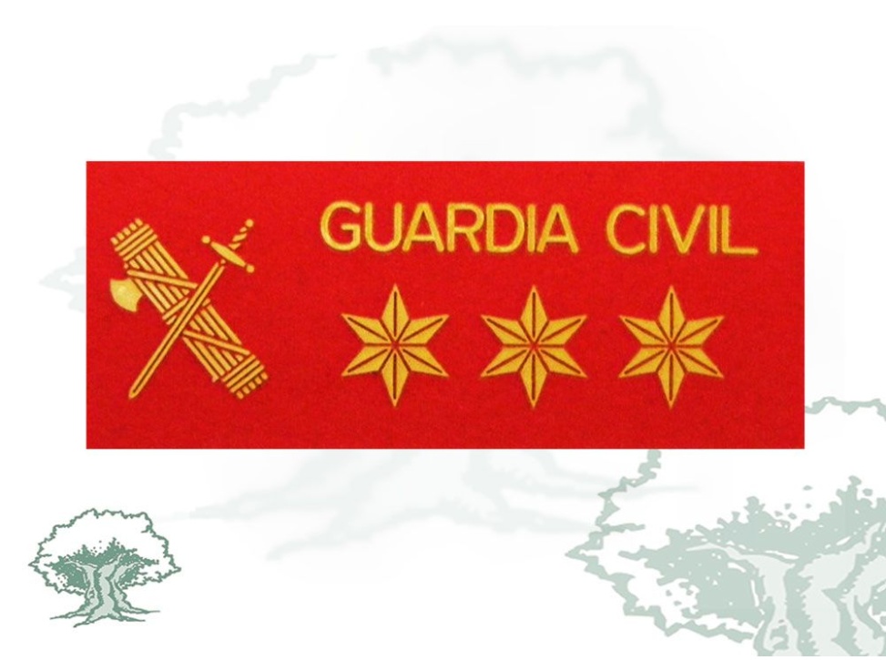 Galleta Capitán Guardia Civil fieltro grande