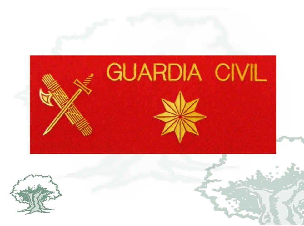 Galleta Comandante Guardia Civil fieltro grande
