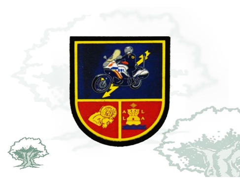 Parche Motorista 091 de la Policía Nacional