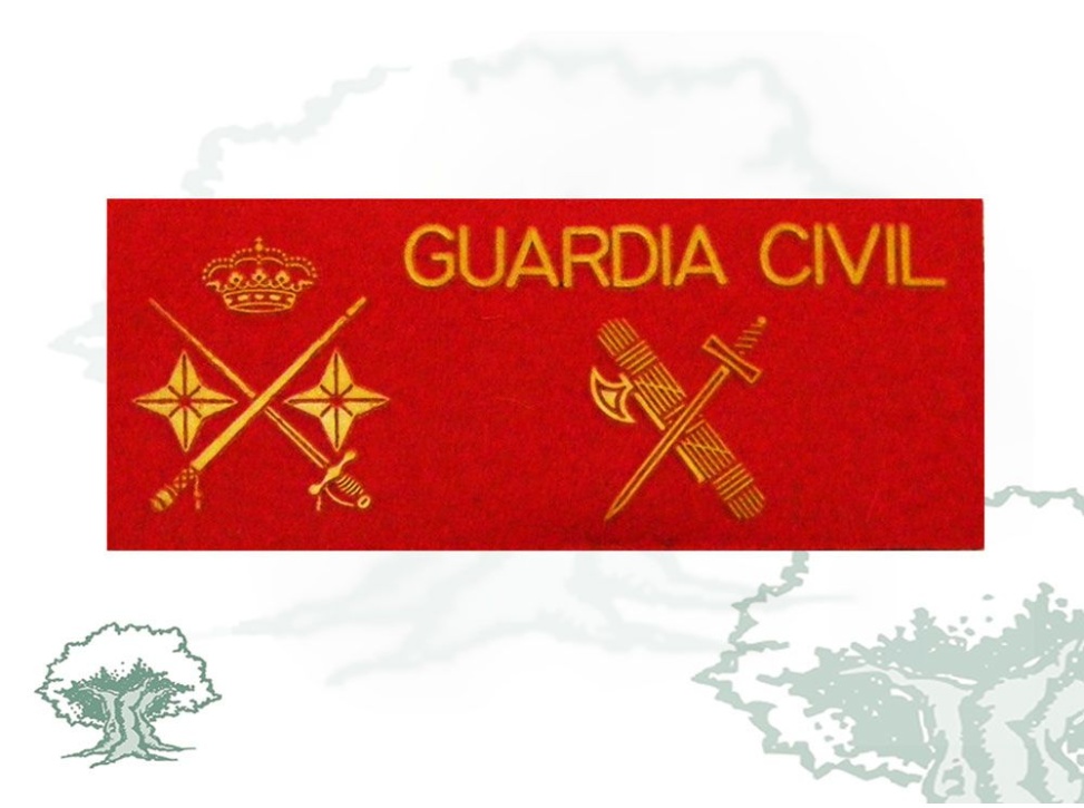 Galleta General de División Guardia Civil fieltro con velcro