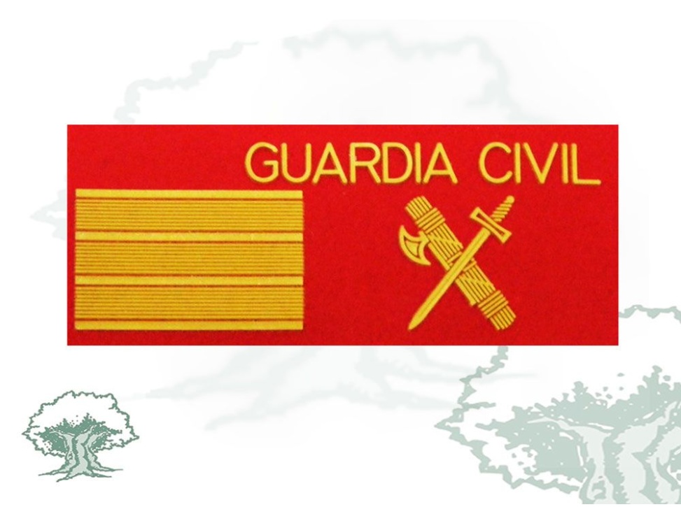 Galleta Sargento Guardia Civil fieltro con velcro