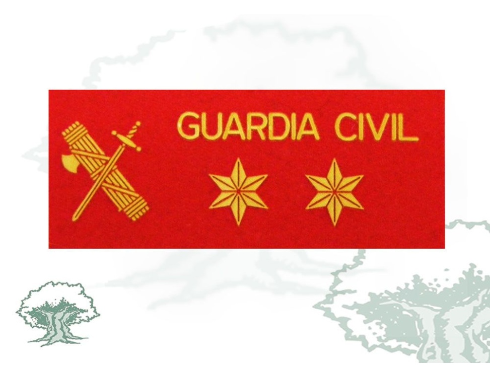 Galleta Teniente Guardia Civil fieltro con velcro
