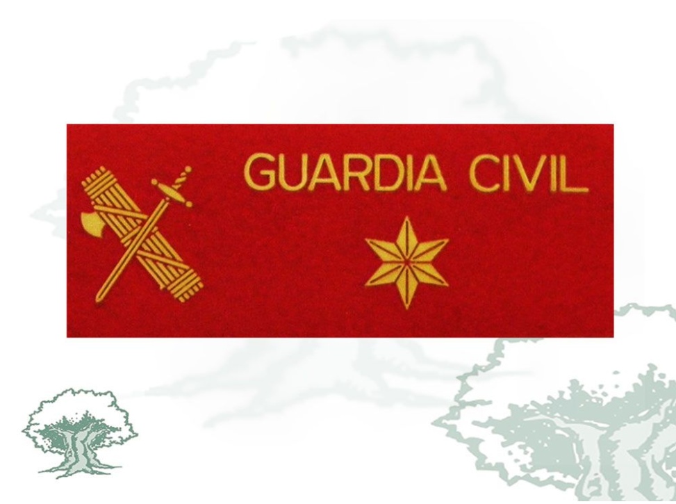 Galleta Alferez Guardia Civil PVC con velcro
