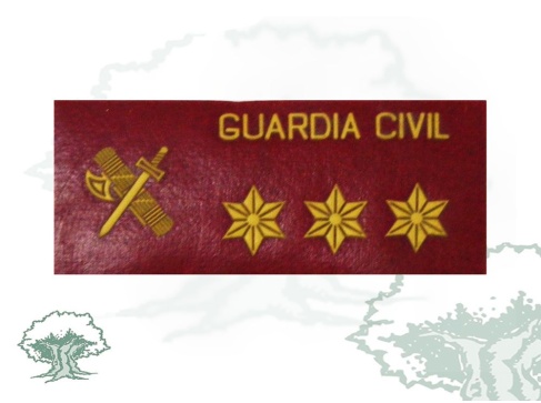 Galleta Capitán Guardia Civil PVC con velcro