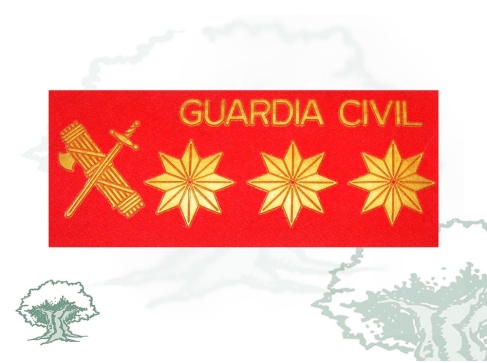 Galleta Coronel de la Guardia Civil de PVC con velcro