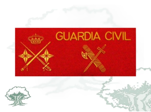 Galleta General de División de la Guardia Civil de PVC con velcro