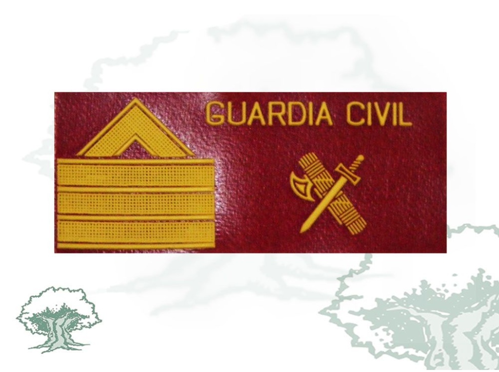 Galleta Sargento 1º Guardia Civil PVC con velcro