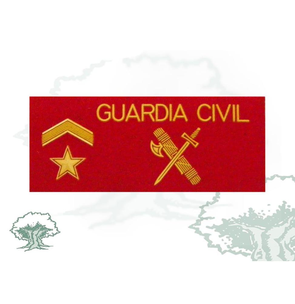 Galleta Guardia Civil Subteniente de PVC con velcro