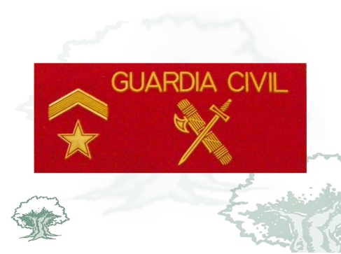 Galleta Subteniente de la Guardia Civil de PVC con velcro