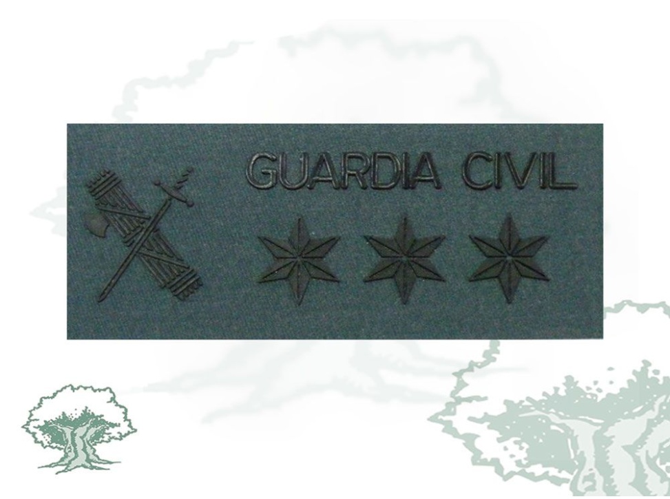 Galleta Capitán Guardia Civil traje campaña