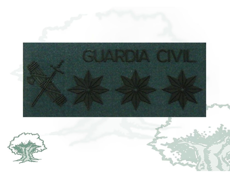Galleta Coronel Guardia Civil traje campaña