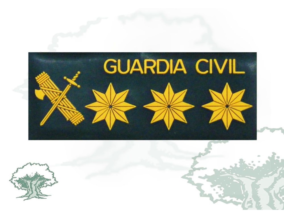 Galleta Coronel Guardia Civil traje agua