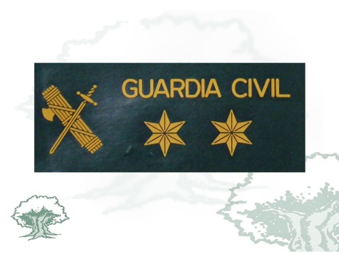Galleta Teniente de la Guardia Civil para traje de agua
