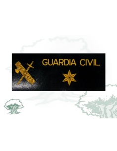 Galleta Alferez Guardia Civil negra PVC