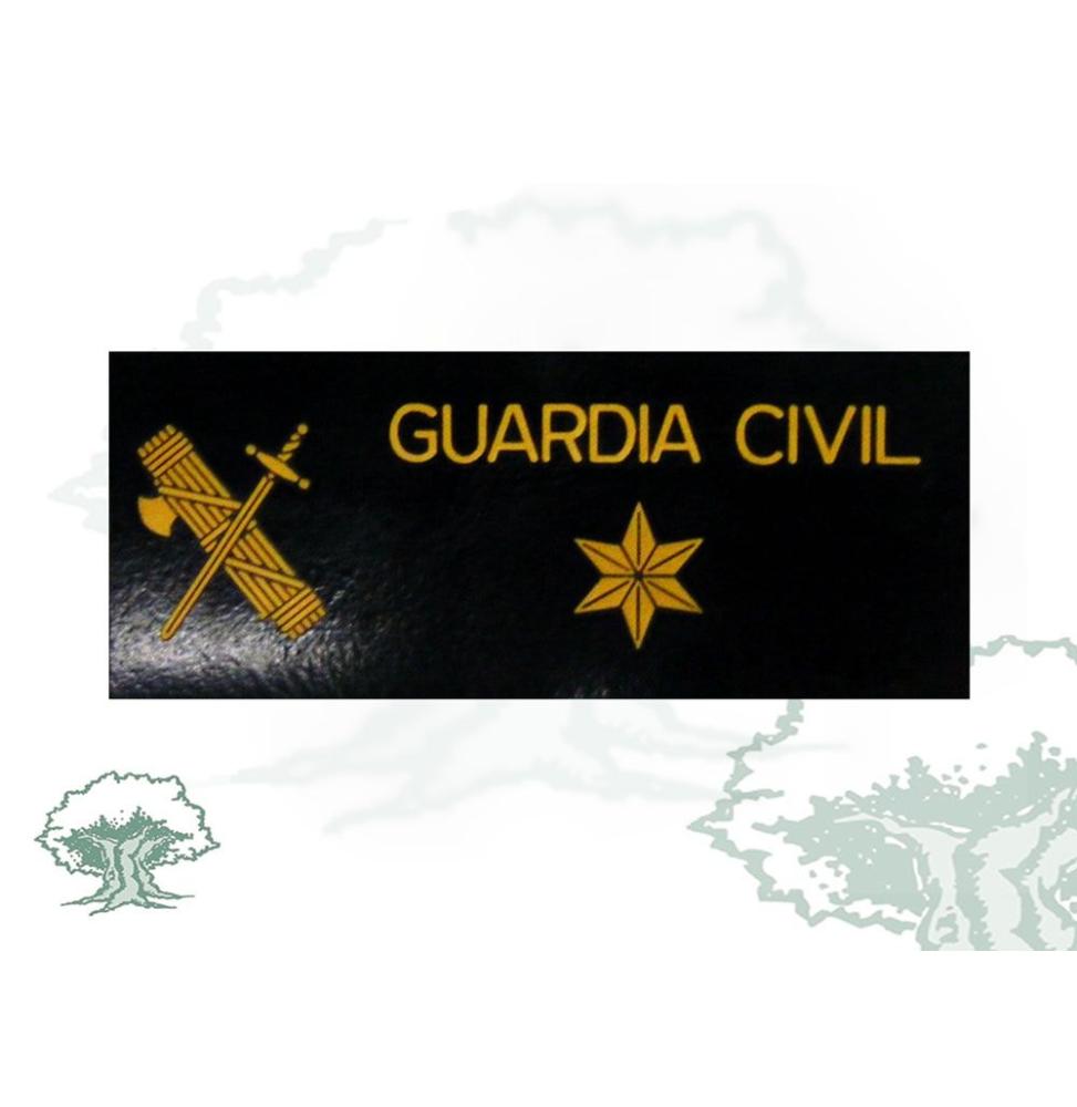 Galleta Alferez de la Guardia Civil negra de PVC