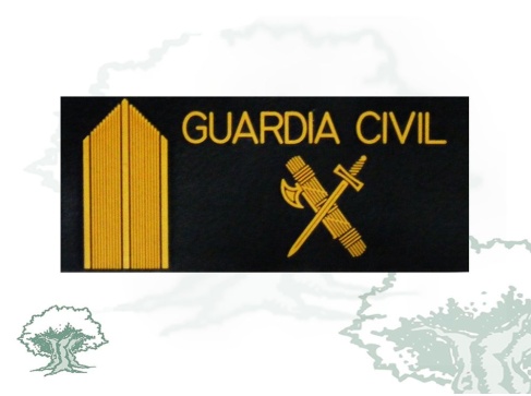 Galleta Brigada de la Guardia Civil negra de PVC