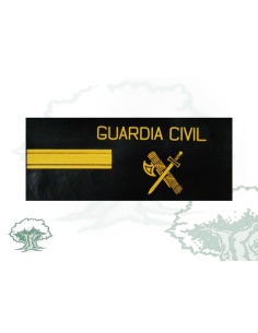 Galleta Cabo 1º Guardia Civil negra PVC