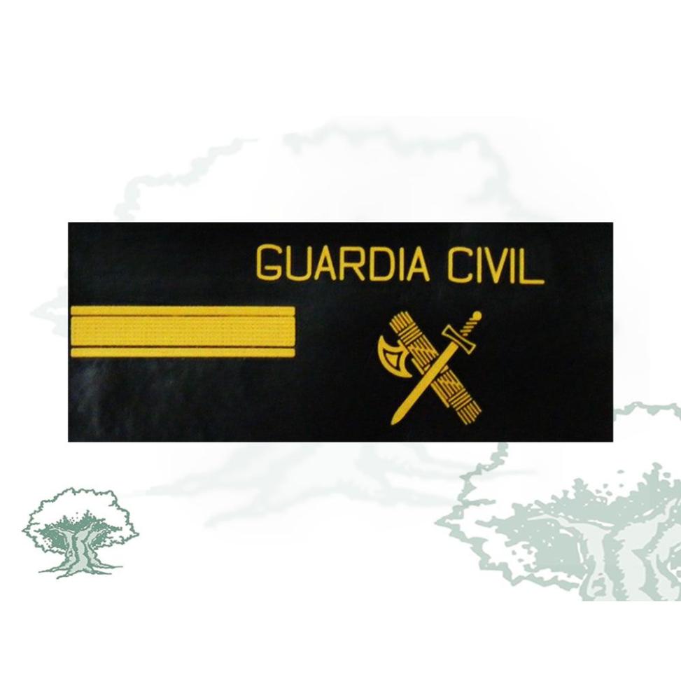 Galleta Cabo 1º de la Guardia Civil negra de PVC