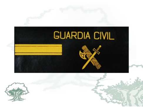 Galleta Cabo 1º de la Guardia Civil negra de PVC