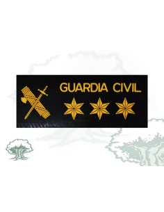 Galleta Capitán Guardia Civil negra PVC