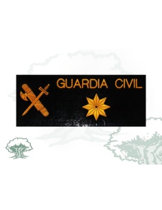 Galleta Comandante Guardia Civil negra PVC